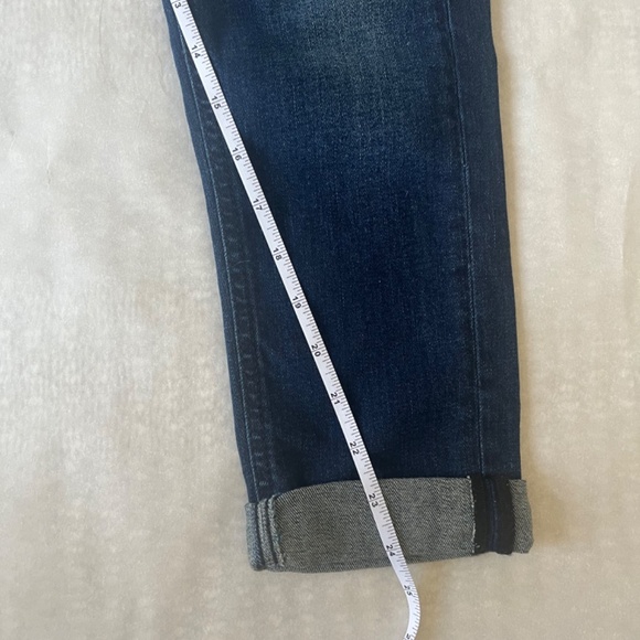 Atos Lombardini Denim Embellished Lips Casual Dark Blue  Jeans Denim Pants 26 - Picture 3 of 10